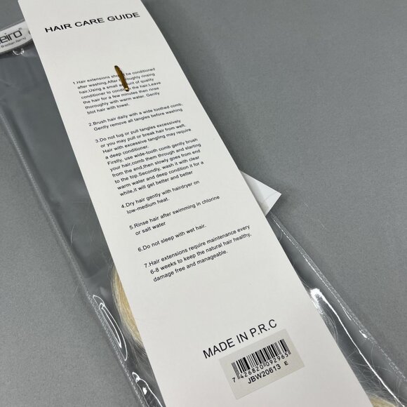 20” Body Wave #613 Platinum Blonde Unprocessed Brazilian Human Hair Extensions - Picture 5 of 5